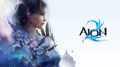 Официальные обои AION 2: эмблема на фоне светлого неба